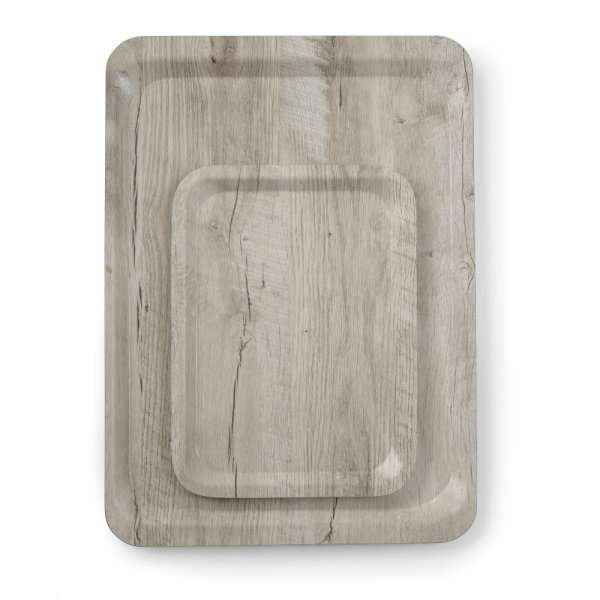 Dienblad van melamine met hout bedrukking