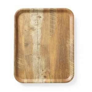 Dienblad van melamine met hout bedrukking