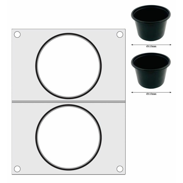 2x soepcontainer ø115 mm