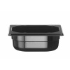 Container GN 1/6 zwart polycarbonaat, HENDI, Profi Line, GN 1/6, 1L, Zwart, 176x162x(H)65mm