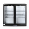 Backbar koelkast met dubbele deur, Arktic, 180L, Zwart, 220-240V/160W, 900x540x(H)890mm