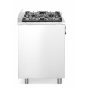Gasfornuis - 5 pits met elektrische oven, HENDI, Kitchen Line, Zilver, 230V/2900W, 14,3kW, 900x653x(H)900mm - Afbeelding 4