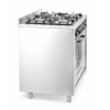 Gasfornuis - 5 pits met elektrische oven, HENDI, Kitchen Line, Zilver, 230V/2900W, 14,3kW, 900x653x(H)900mm - Afbeelding 5