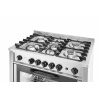 Gasfornuis - 5 pits met elektrische oven, HENDI, Kitchen Line, Zilver, 230V/2900W, 14,3kW, 900x653x(H)900mm - Afbeelding 3
