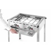 Green Fire met 2 branders, HENDI, Profi Line, 2 roestvast stalen Gastronorm 1/1 roosters, 11,6kW, 740x612x(H)825mm - Afbeelding 9