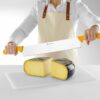 Kaasmes met dubbele handgreep, HENDI, Geel, (L)655mm - Afbeelding 3