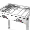 Green Fire met 2 branders, HENDI, Profi Line, 2 roestvast stalen Gastronorm 1/1 roosters, 11,6kW, 740x612x(H)825mm - Afbeelding 7