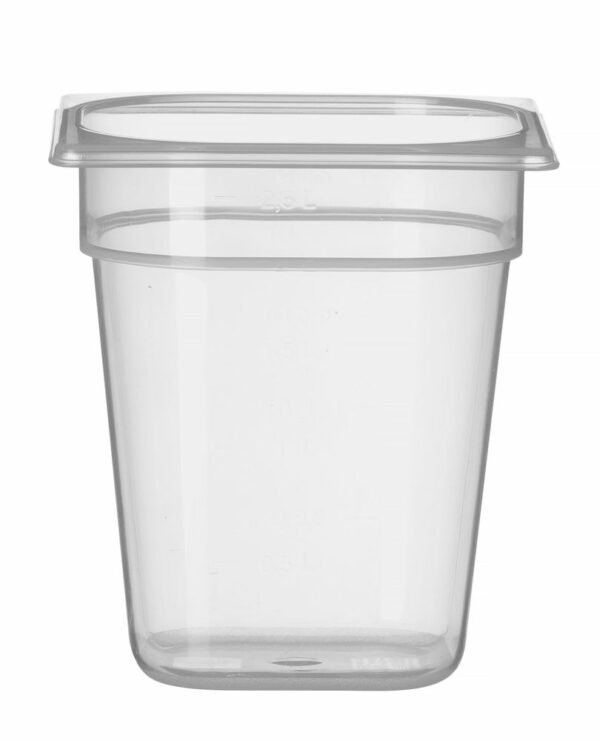 Container GN 1/6 polypropyleen, HENDI, Profi Line, GN 1/6, 1,6L, Transparant, 176x162x(H)100mm - Afbeelding 6