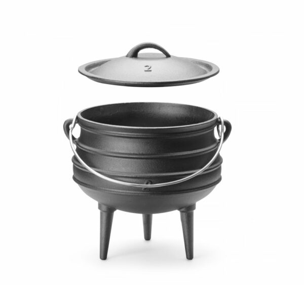 Gietijzeren pan, HENDI, Zwart, ⌀245x(H)280mm - Afbeelding 3
