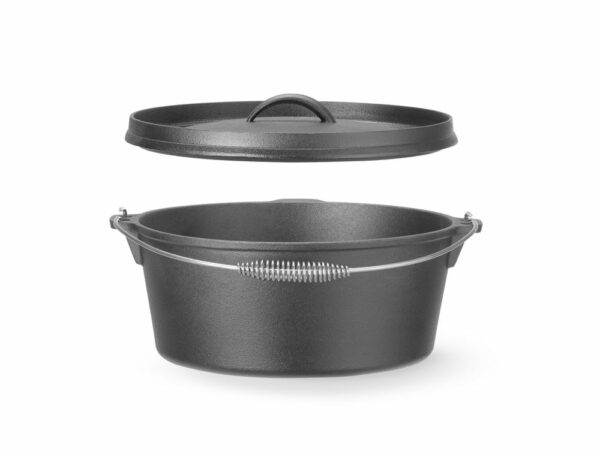 Gietijzeren pan, HENDI, 7,2L, Zwart, ⌀310x(H)155mm - Afbeelding 4