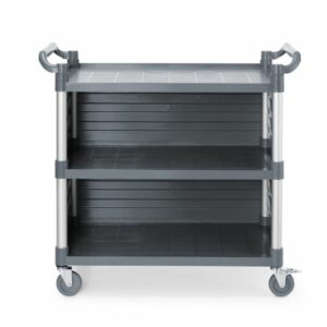 Serveerwagen polypropyleen met 3 bladen, groot - Hendi