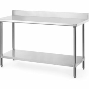 Werktafel met spatrand - Hendi