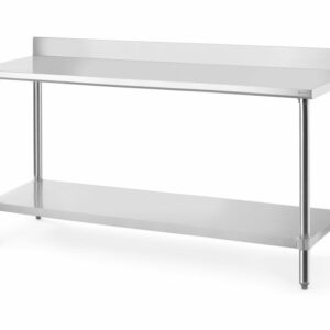 Werktafel met spatrand - Hendi