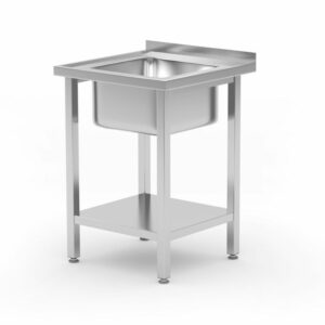 Spoeltafel met legplank, met bouten - Hendi