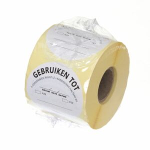 Herbruikbare sticker voor voedselveiligheid, “GEBRUIK VÓÓR” - Hendi